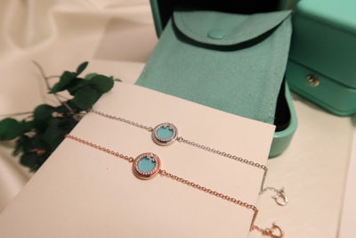 DIAMOND CIRCLE ROSE GOLD BRACELET - LUX VERSE - Luxury designer fashion outlet