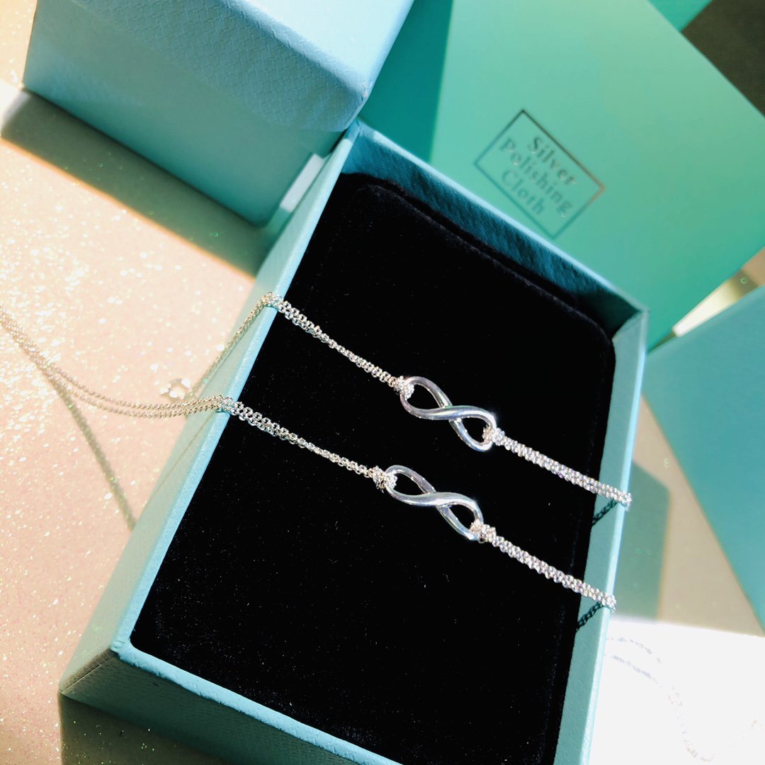 Silver Infinity Double Chain Necklace – LUX VERSE Luxury Designer Fashion Outlet
