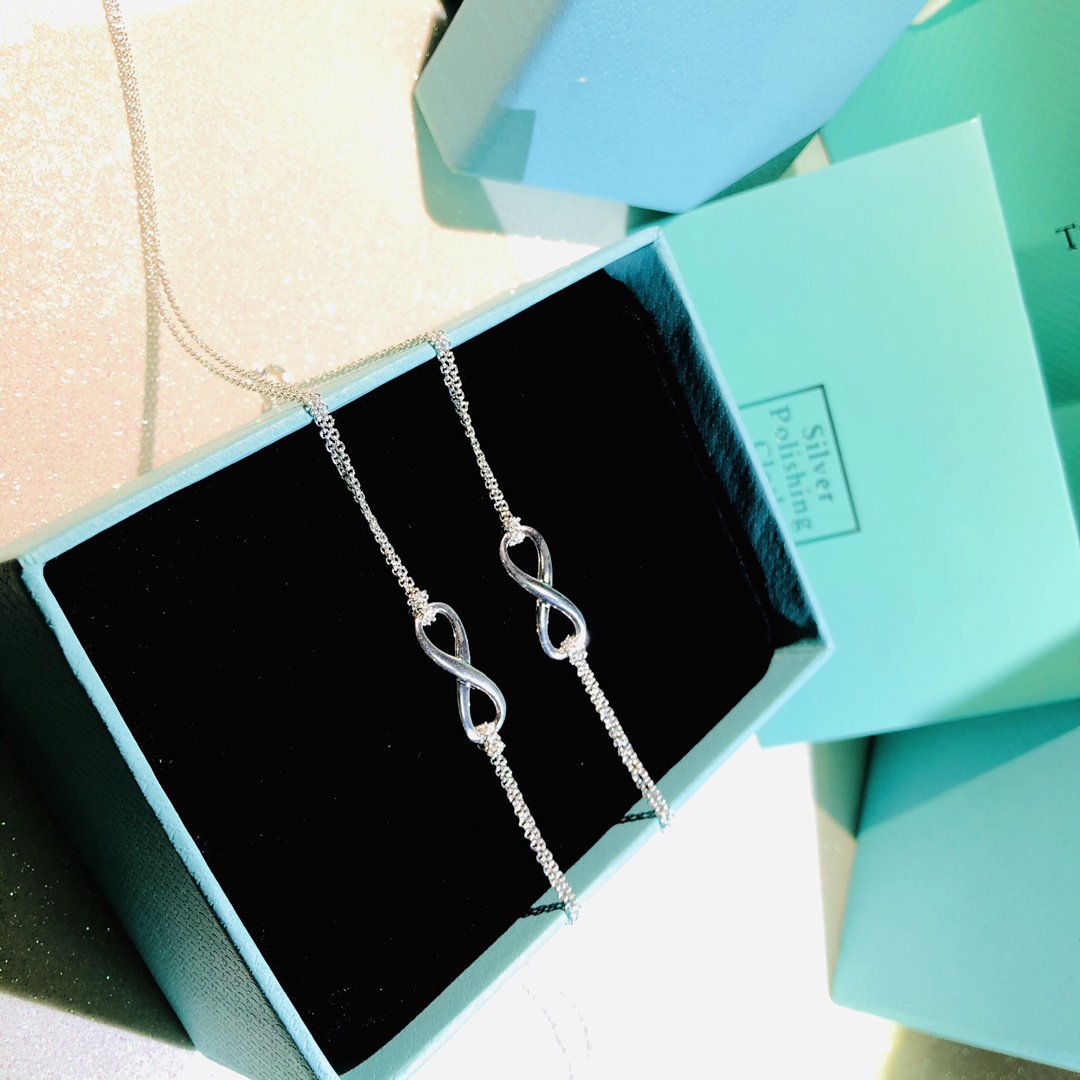 Silver Infinity Double Chain Necklace – LUX VERSE Luxury Designer Fashion Outlet