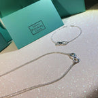 Silver Infinity Double Chain Necklace – LUX VERSE Luxury Designer Fashion Outlet