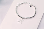 Sterling Silver Bow Bead Bracelet – LUX VERSE Luxury Designer Fashion Outlet