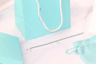 STERLING SILVER BOW BEAD BRACELET - LUX VERSE - Luxury designer fashion outlet