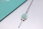 Sterling Silver Lollipop Necklace – LUX VERSE Luxury Designer Fashion Outlet