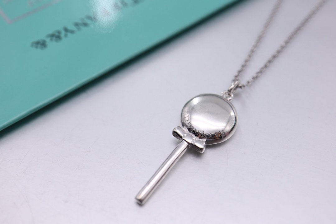 Sterling Silver Lollipop Necklace – LUX VERSE Luxury Designer Fashion Outlet
