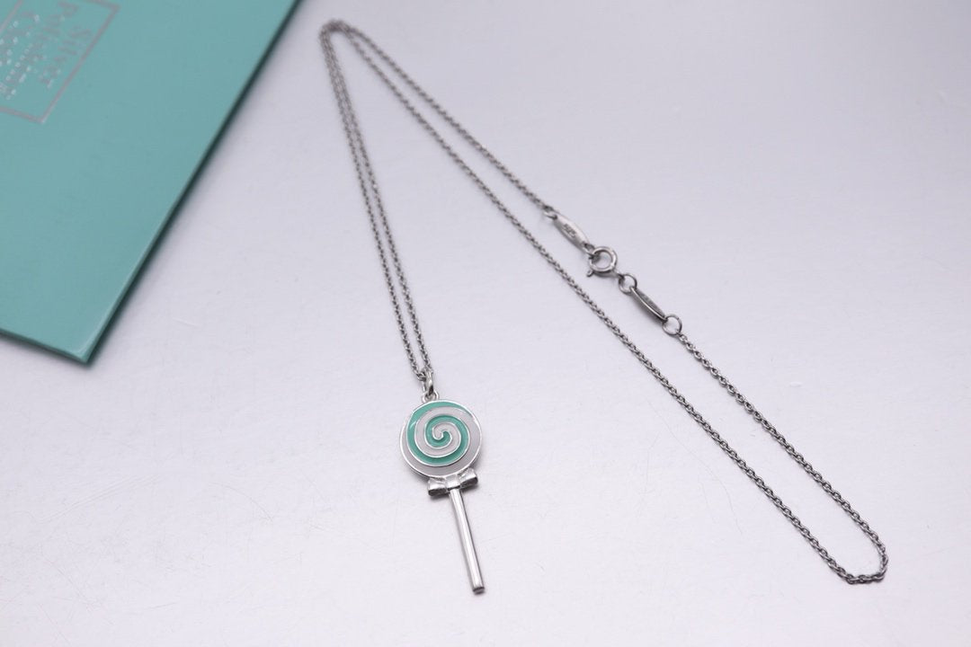 Sterling Silver Lollipop Necklace – LUX VERSE Luxury Designer Fashion Outlet