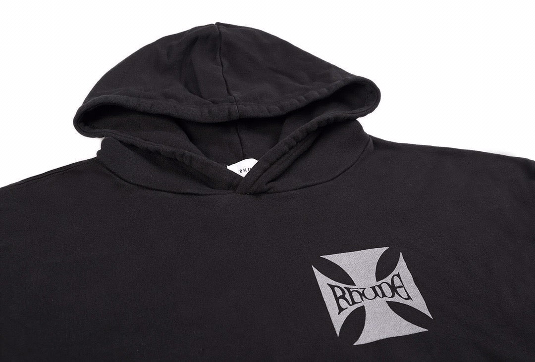 Schwarzer Hoodie – Herren
