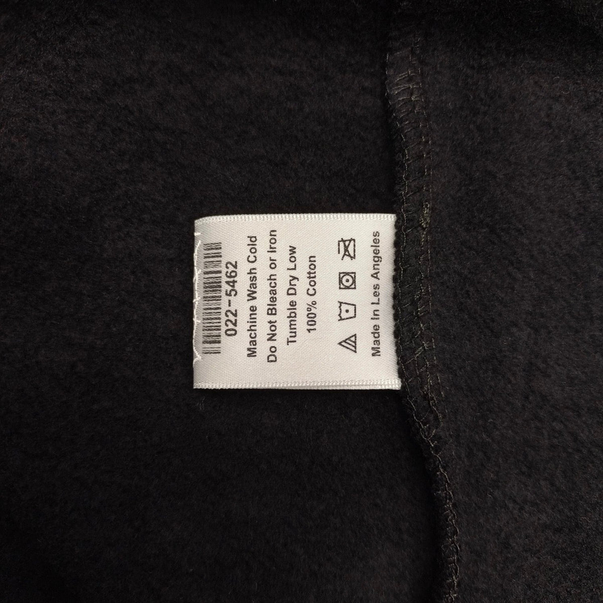 Schwarzer Baumwoll-Slogan-Pullover – Herren