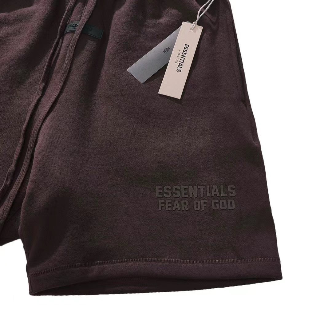 Brown Cotton Logo Drawstring - Men's