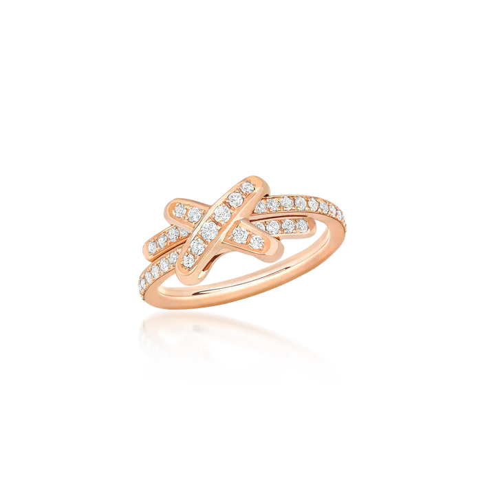 Jeux De Ring Rose Gold Diamond – LUX VERSE Luxury Designer Fashion Outlet