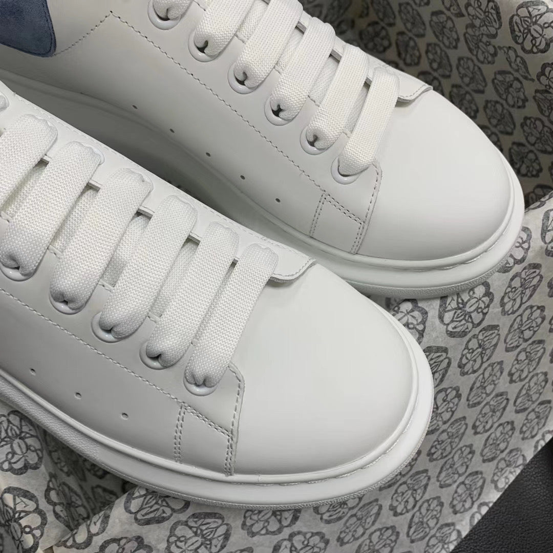 Oversized Dusty Blue Tab Sneakers