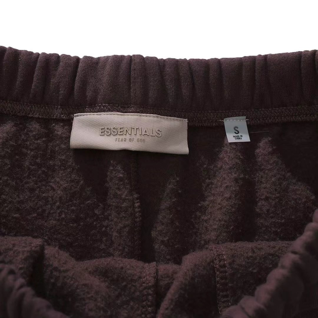 Brown Cotton Logo Drawstring - Men's