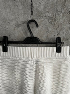 Marineblaue gestreifte Strickshorts – Herren