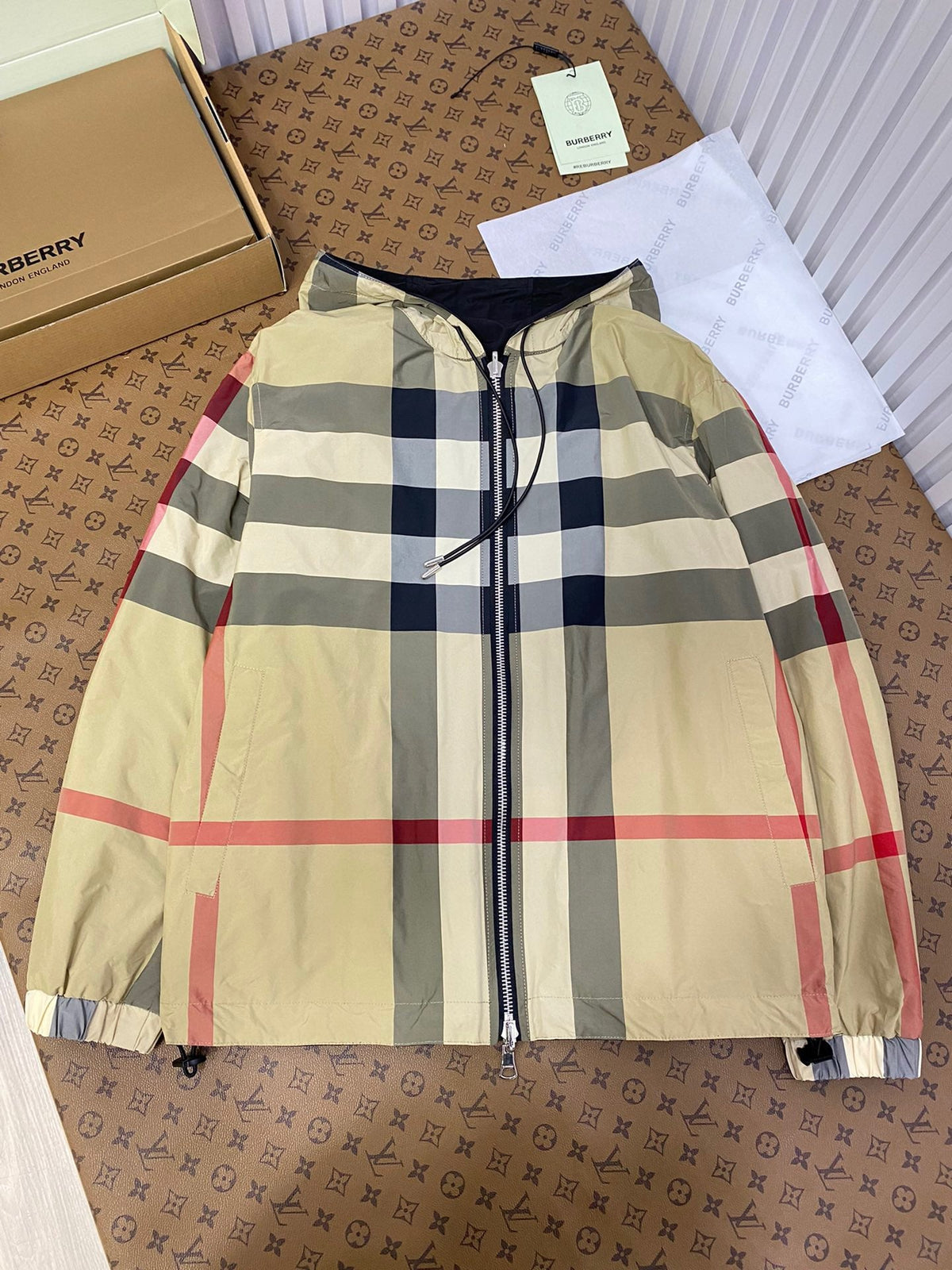 Check Hooded Sweatshirt - Men's