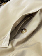 Marineblauer schlichter Baumwoll-Car Coat – Herren