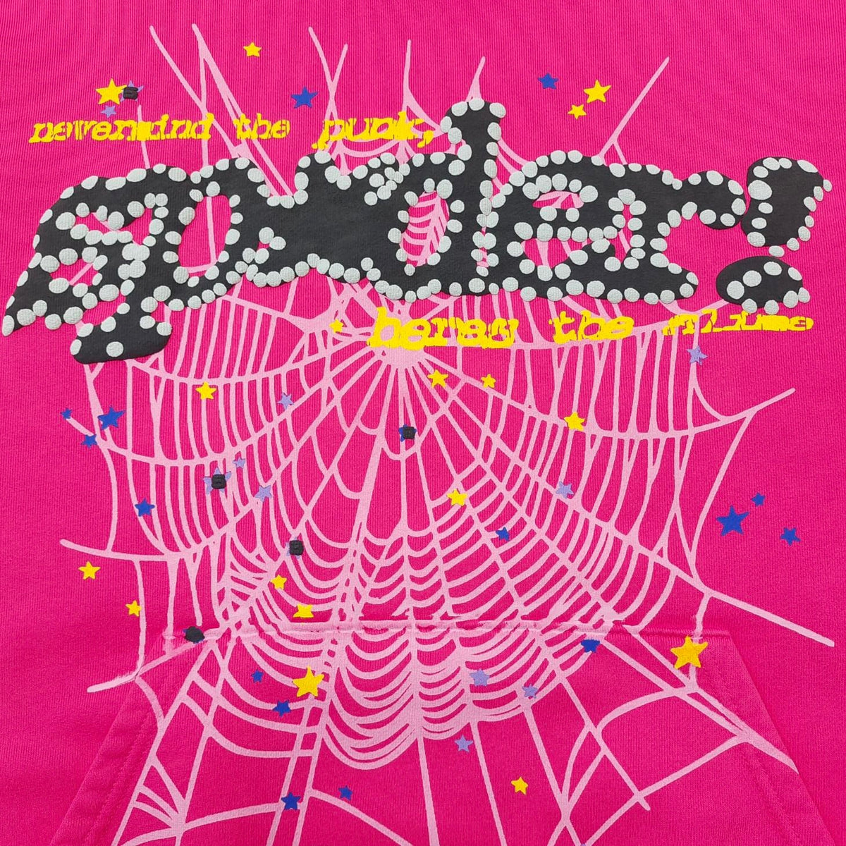Pinker Baumwoll-Pullover mit Grafik – Herren