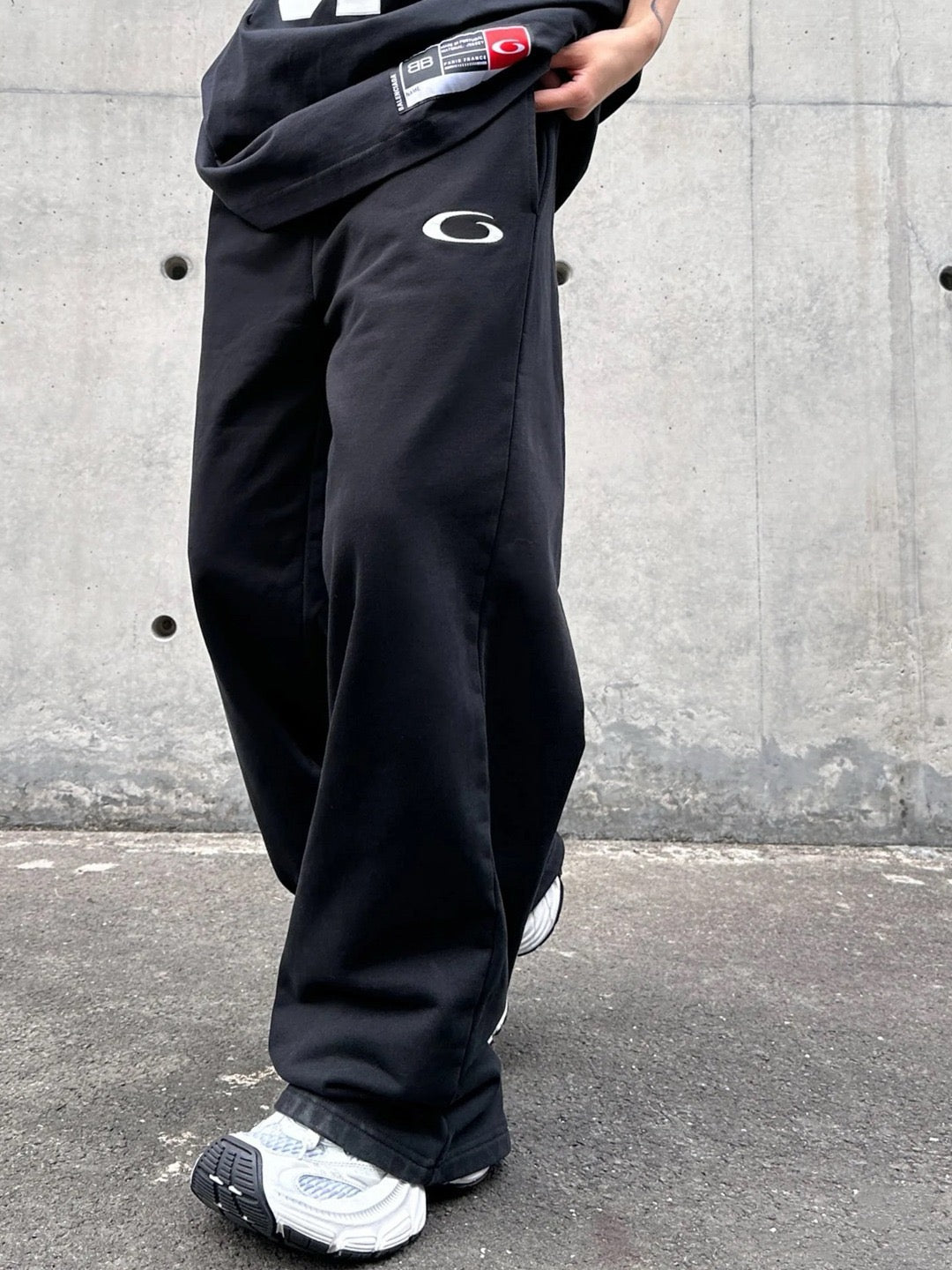 Wide-Leg Logo Trousers - Men's