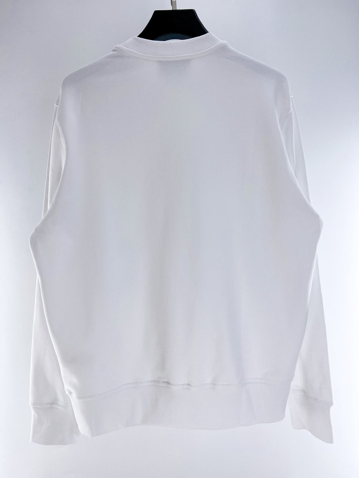 Marineblaues Baumwoll-Sweatshirt mit Emblem-Grafik – Herren