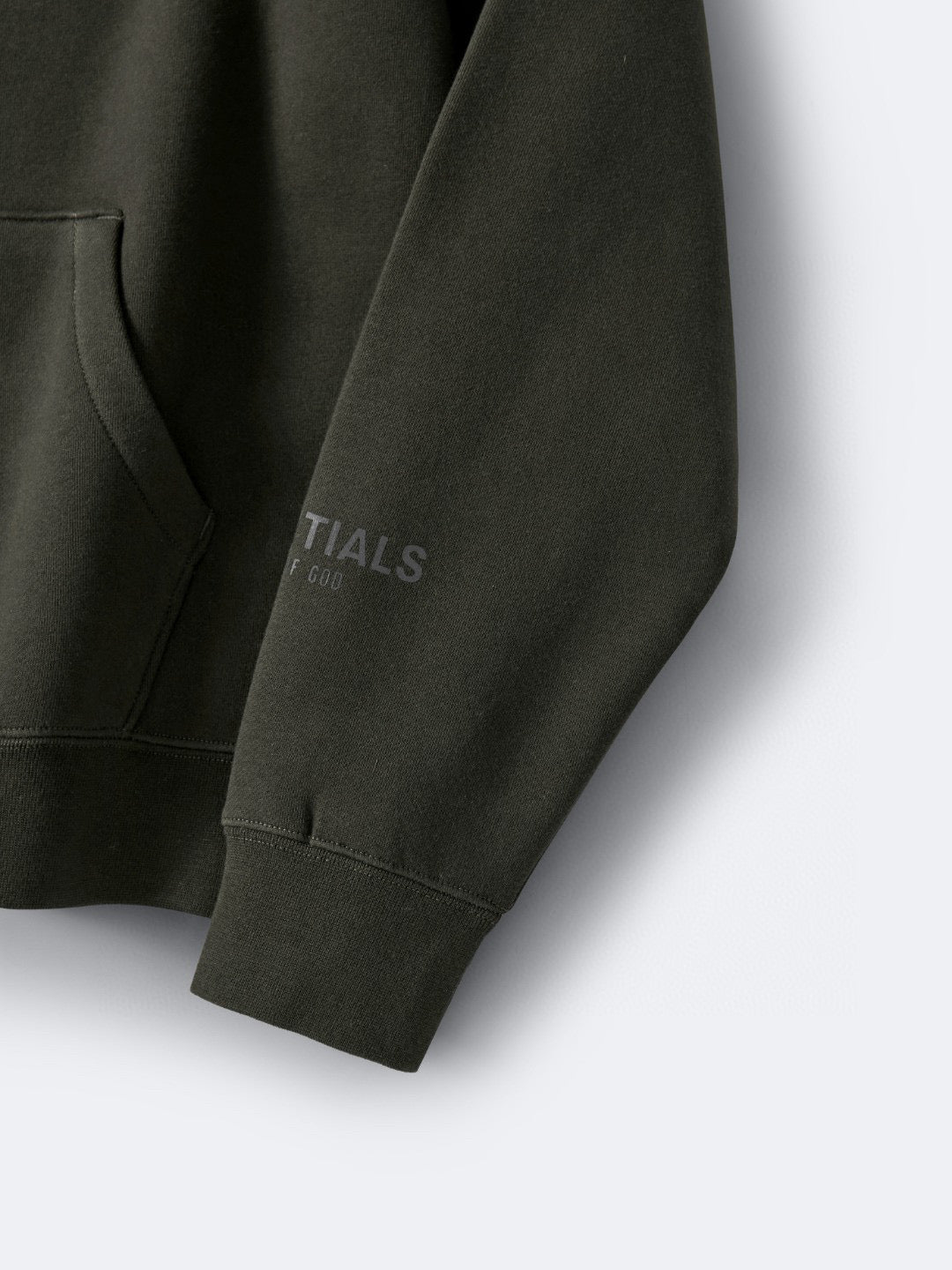 Grey Cotton Logo Pullover - Men's
