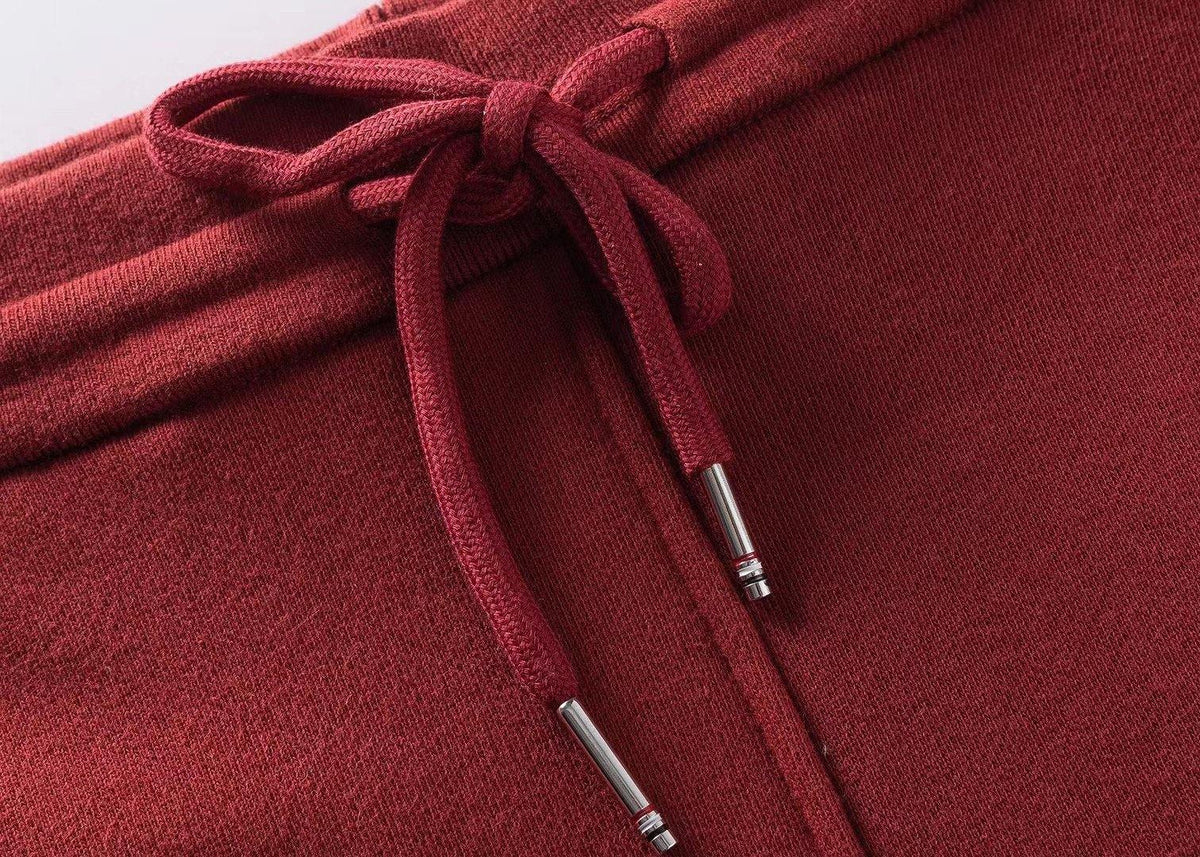 Red Jersey Bar Stripe Drawstring - Men's