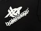 Schwarzes Baumwoll-Rundhals-Sweatshirt mit Logo – Herren