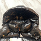 Schwarze Pufferjacke – Herren
