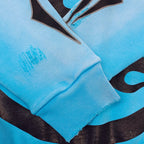 Himmelblauer Kapuzenpullover – Herren