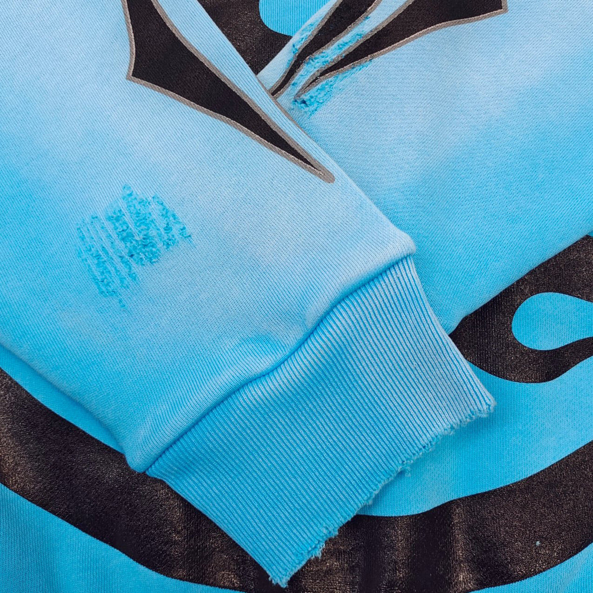 Himmelblauer Kapuzenpullover – Herren
