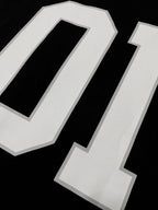 Schwarzes Langarmtrikot mit Nummer – Herren
