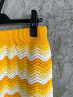 Yellow Knit Chevron Drawstring - Men's