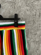 Rainbow Striped Knit Shorts - Men's