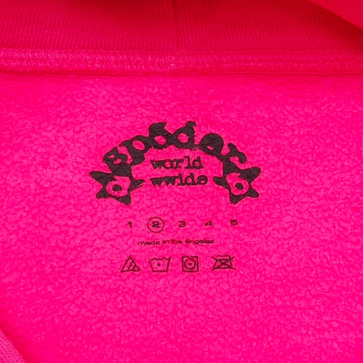 Pinker Baumwoll-Pullover mit Grafik – Herren
