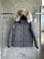 Black and White Parka - Men's