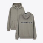 Grauer Baumwoll-Logo-Reißverschlussjacke – Herren
