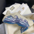 Rhyton Wave Print Sneakers