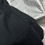 Schwarzer Baumwollpullover mit Logoprint – Herren
