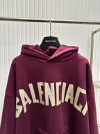 Marineblauer Baumwoll-Pullover mit kräftigem Text - Herren