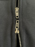 Schwarze Baumwoll-Sweatjacke mit Grafik – Herren