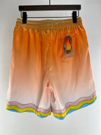 Sunset Gradient Silk Shorts - Men's