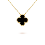 Alhambra Set – these four-leaf clover-inspired lucky icons are outlined with gold beading – LUX VERSE Luxury Designer Fashion Outlet