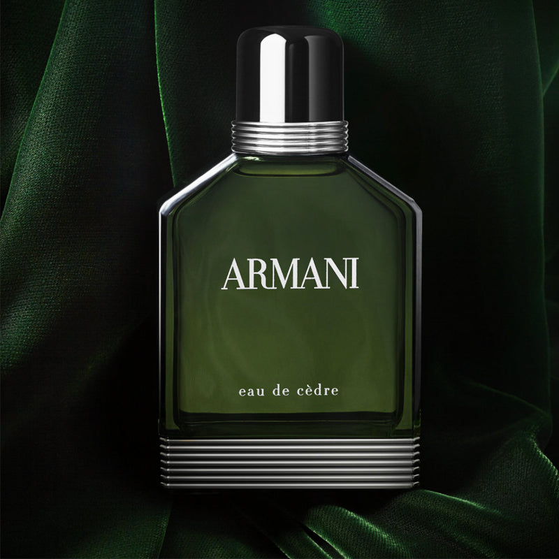 Armani Eau De Cedre 3.4 oz EDT for men – the base notes of Cedar Essence and Black Tea Extract find the ultimate seduction in – LUX VERSE Luxury Designer Fashion Outlet