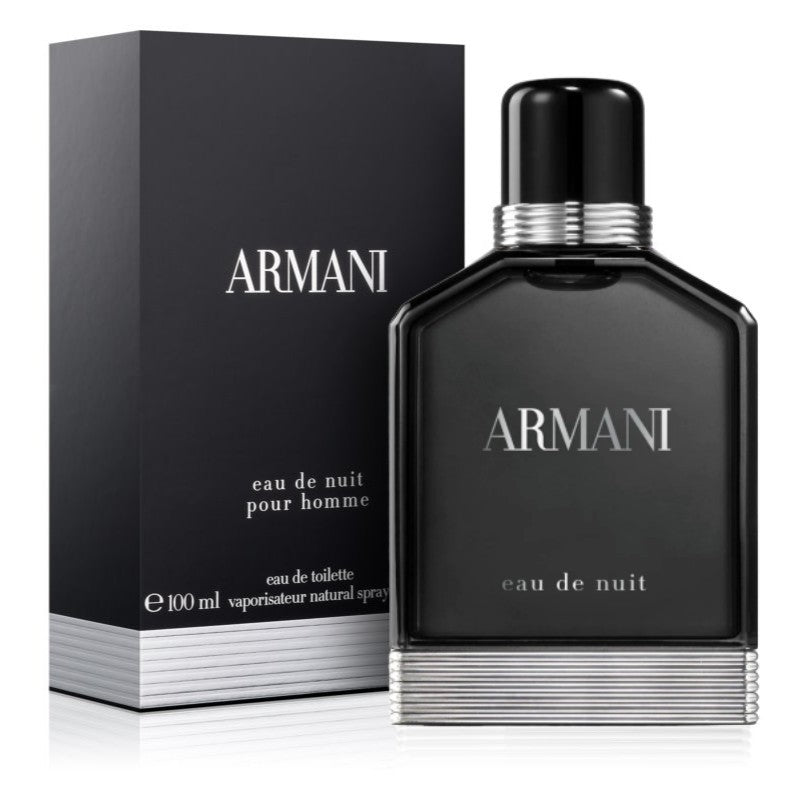 Armani Eau De Nuit 3.4 oz EDT for men – introduced in 2013, Giorgio Armani's Eau de Nuit for men is a robust and masculine – LUX VERSE Luxury Designer Fashion Outlet