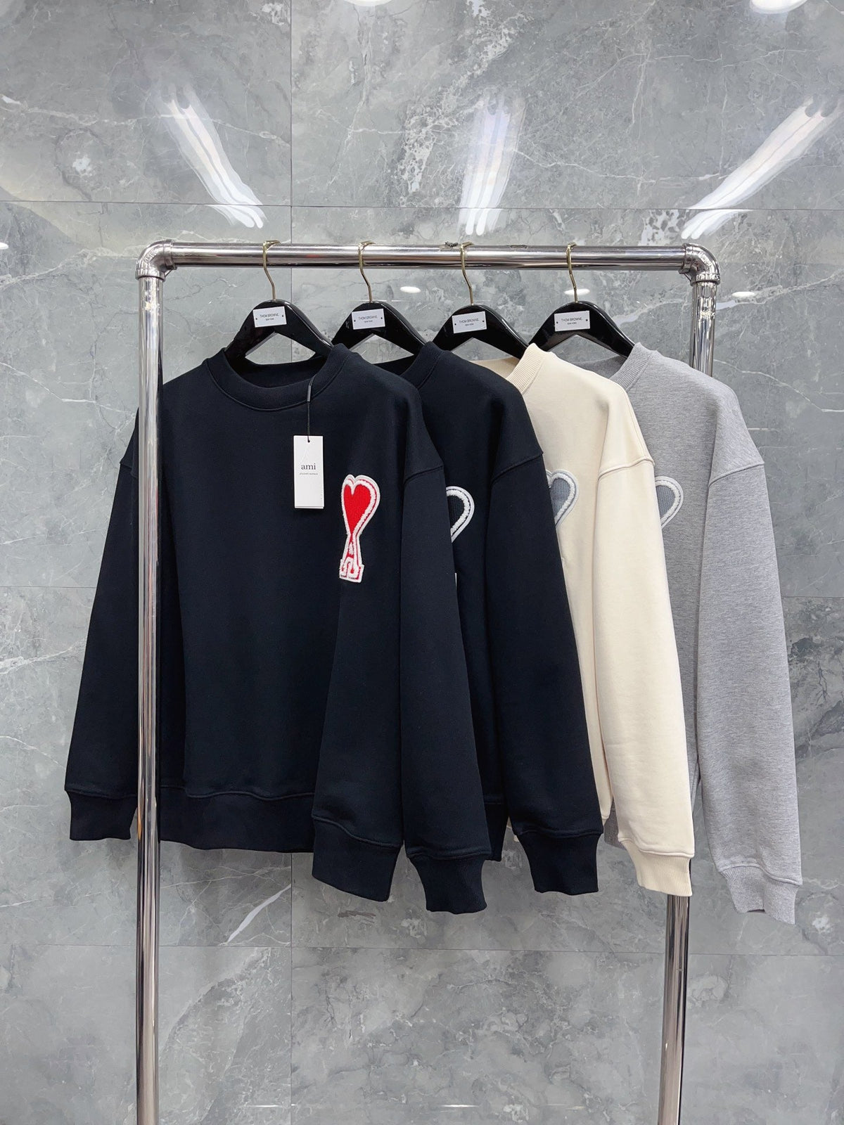 Black and White Sweatshirt - Men's