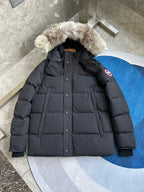Black and White Parka - Men's