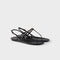 Patent leather thong sandals