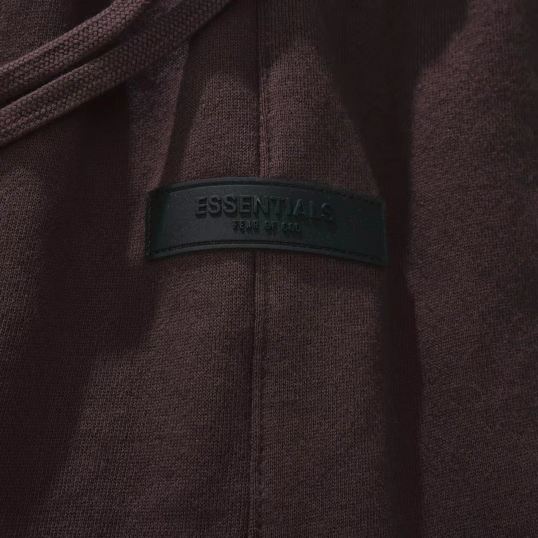 Brown Cotton Logo Drawstring - Men's