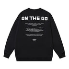 Black Cotton Planet Graphic Crewneck – Herren