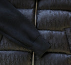 Dunkelblaue und schwarze Pufferjacke – Herren