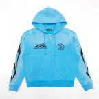 Himmelblauer Kapuzenpullover – Herren