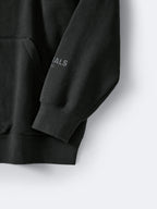 Weißer, unifarbener Reißverschluss-Hoodie aus Baumwolle – Herren