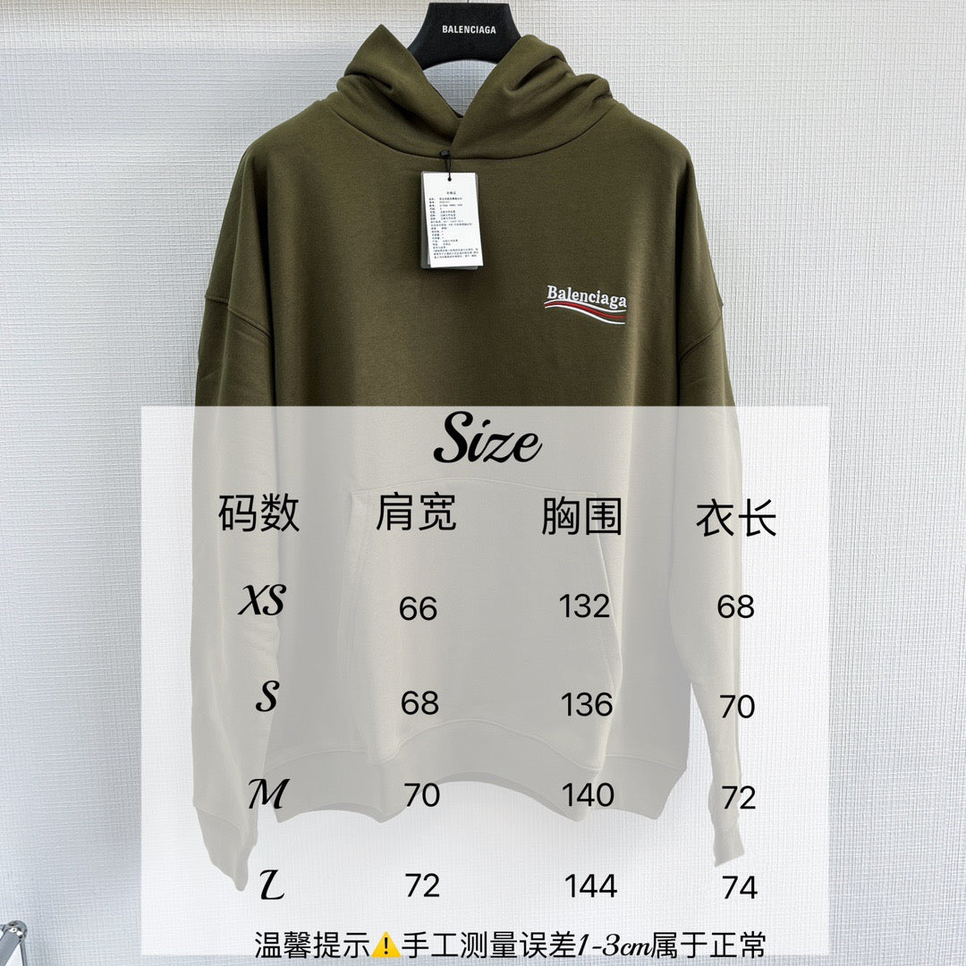 Olivfarbener Pullover mit Brustlogo aus Baumwolle – Herren